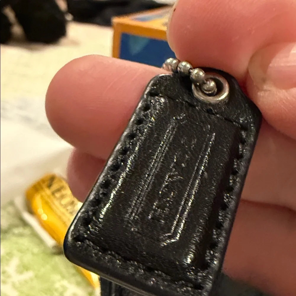 Coach Black signature C logo wristlet - Picture 3 of 7